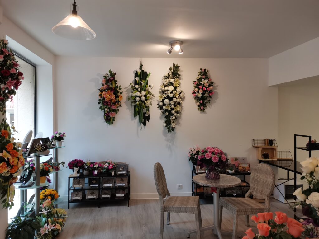 bouquet de fleurs au magasin